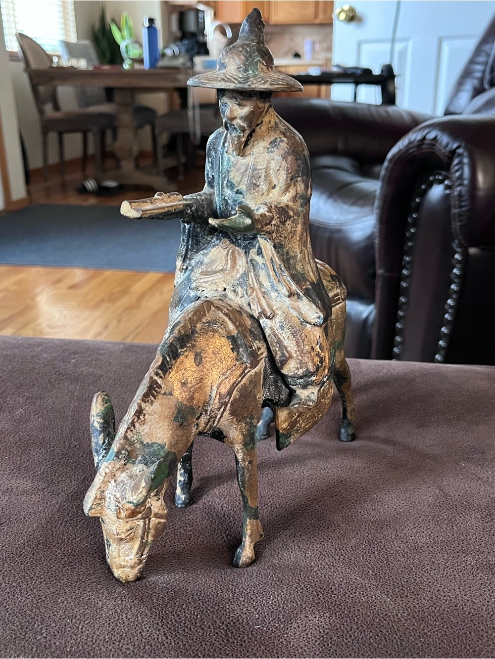 Frederick Cooper/TOYO Cast Iron Asian Scholar riding a donkey
